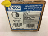 Fasco D1126 1/15 Hp Motor 208-230 votls 1550/1300 Rpm 1 Speed