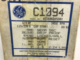 GE KC36MN2053BX 3/4 HP AC Motor 115/230 volts 3600 Rpm 2P