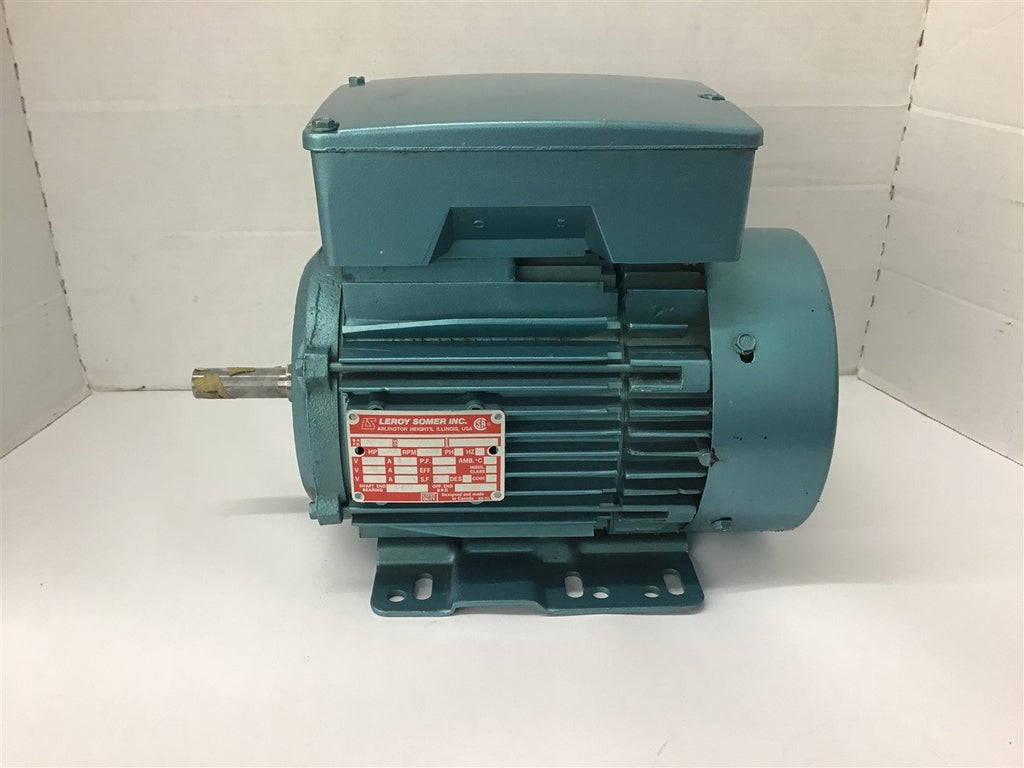 Leroy Somer D465 .33 HP AC Motor 115/230 volts 1800 Rpm 56 Frame