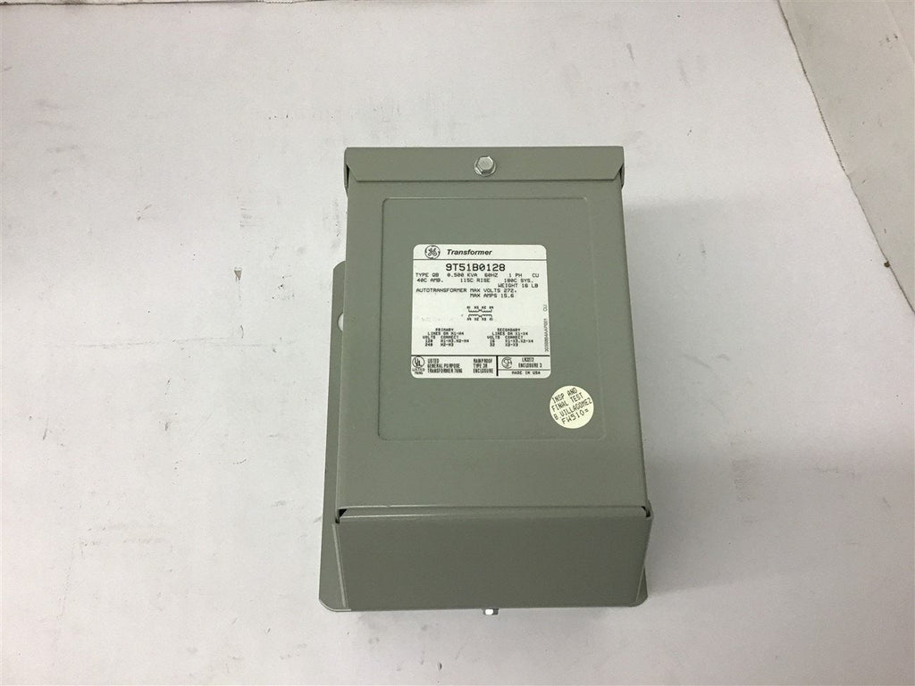 GE 9T51B0128 0.500 KVA Transformer 120x240 Pri 16/32 Sec Single Phase