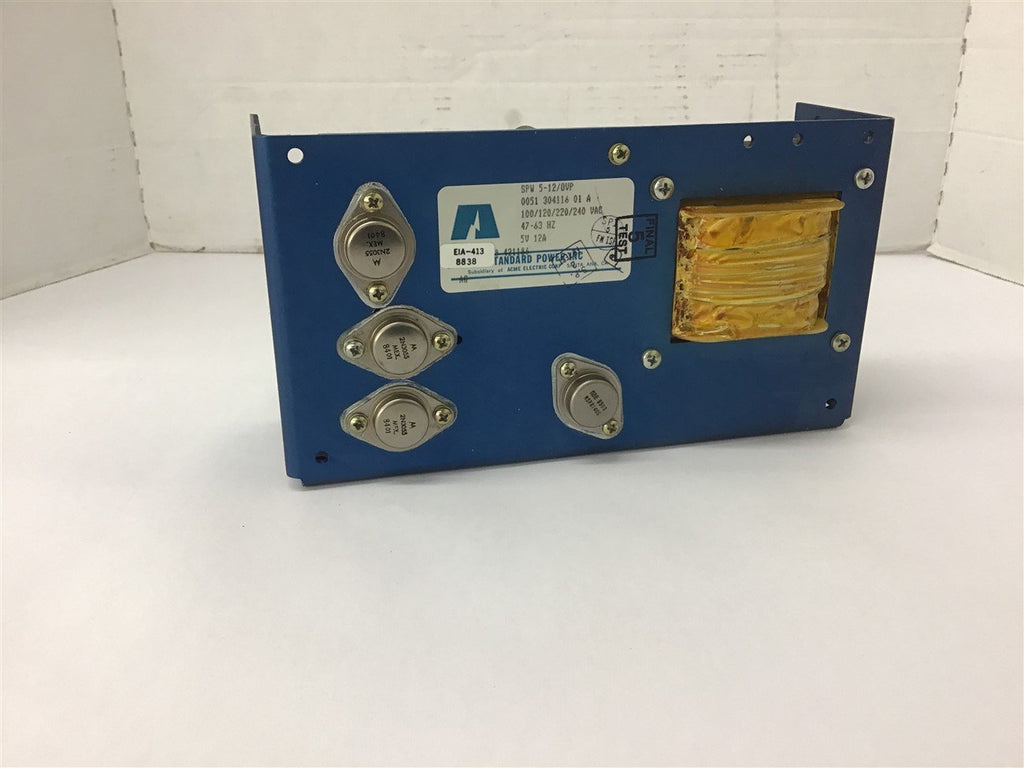 Acme Electric SPW 5-12-OVP Electric Power Supply 5V 12A USIP 100/120/220/240 Vac