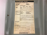 Siemens I-T-E JN423 Fusible Safety Switch 100 Amp 240 Vac Type 1 30 HP