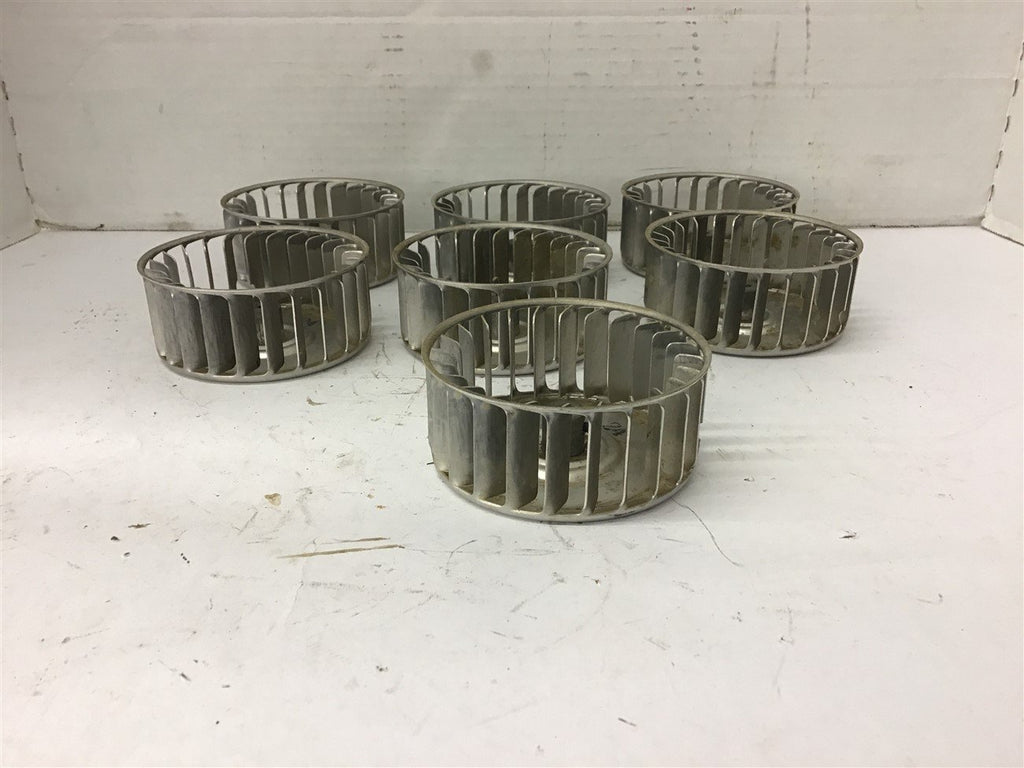 Galvanized Blower Wheels 3 1/2" OD 3/16" Bore Lot of 7