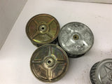 Galvanized Blower Wheels 5/16" Bore Assorted OD's Lot of 5