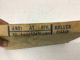 41 Riv Roller Chain 10 Feet