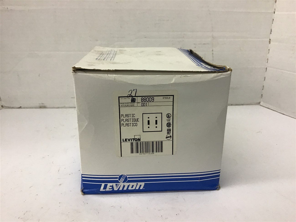 Leviton 88009 Plastic Wall Plate White Lot of 27