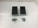 Leviton 30 Amp Grounding Power Outlet Surface Mount 061-55054 Lot of 2