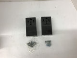 Leviton 30 Amp Grounding Power Outlet Surface Mount 061-55054 Lot of 2