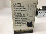 Leviton 30 Amp Grounding Power Outlet Surface Mount 061-55054 Lot of 2