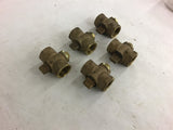 3/4'' Brass Ball Valve Lot of 5 No Handle