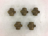 3/4'' Brass Ball Valve Lot of 5 No Handle