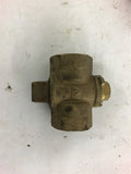 3/4'' Brass Ball Valve Lot of 5 No Handle