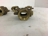 3/4'' Brass Ball Valve Lot of 5 No Handle