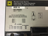 Square D MHL360008M 800 Amp molded Case Circuit Breaker 600 V 3 Pole