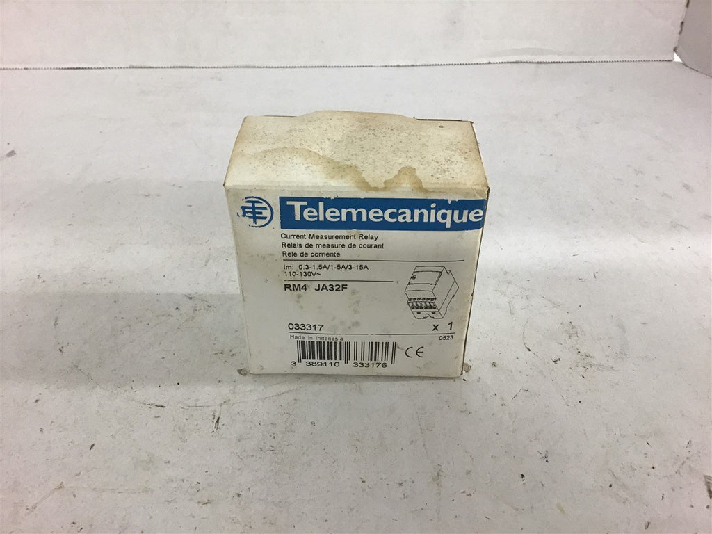 Telemecanique RM4 JA32F Current Relay 110-130 V 15 Amp