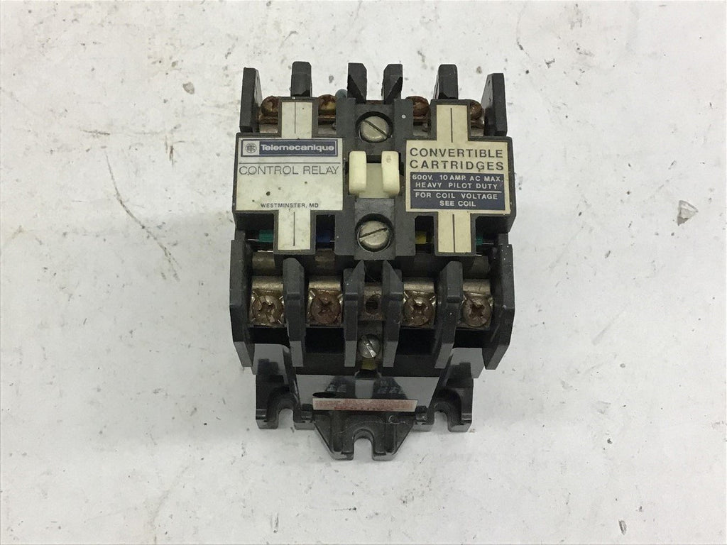 Telemecanque J11C20 Control Relay 600 Volts 10 Amp