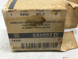 Square D 09999 SC-2 Hand-Off-Auto Selector Switch Kit Size 00-4