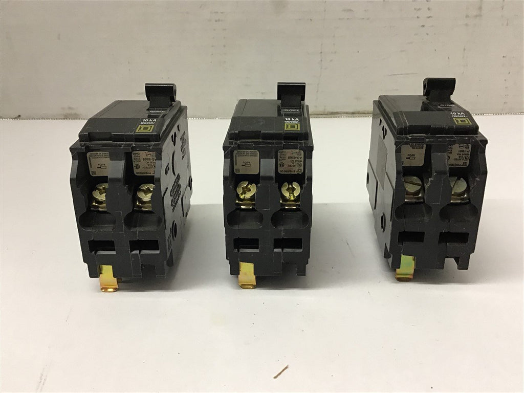 Square D 15 Amp 2 Pole Circuit Breaker Type QO