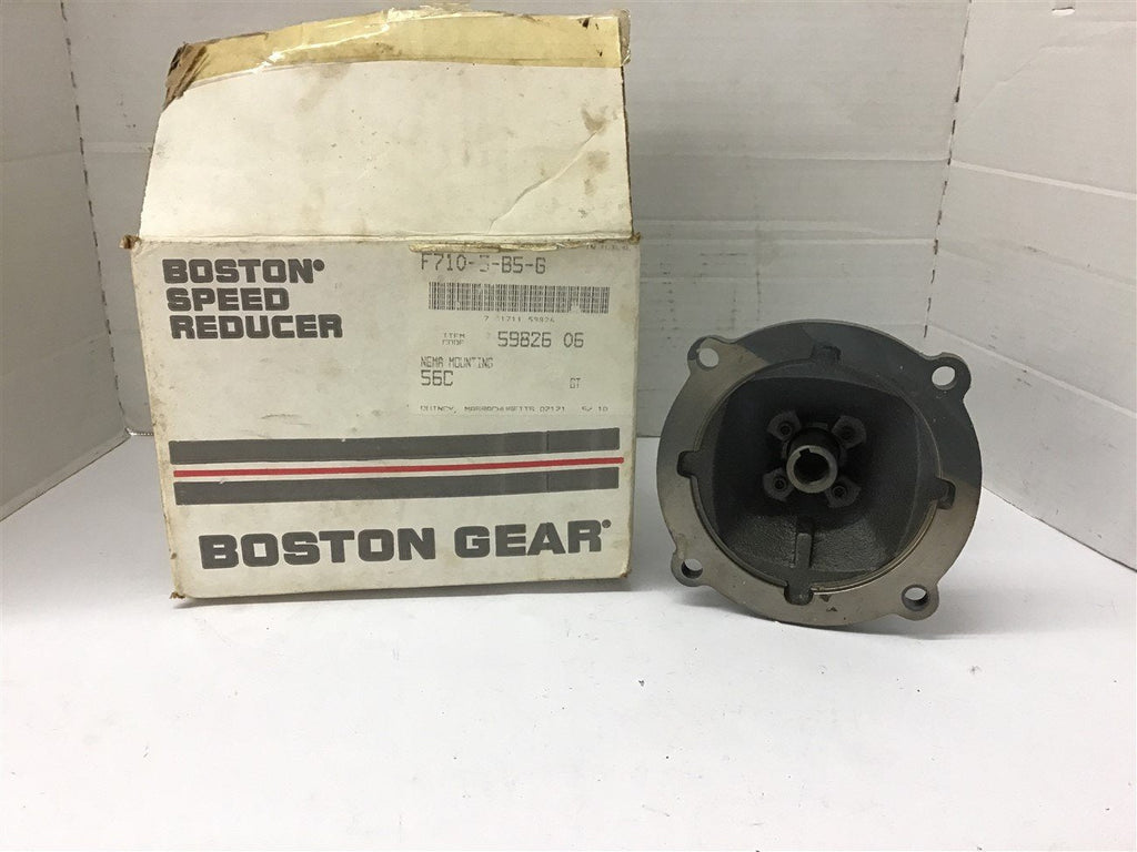 Boston Gear F7105B5G Left Angle Gear Reducer .6 Input Hp 5:1 RAtio