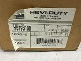 EGS Hevi-Duty HS19B100 Transformer .100 KVA 120/240 Pri Volts 12/24 Sec Volts