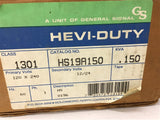 Hevi-Duty HS19A150 General Purpose .150 KVA Transformer 120/240 Pri, 12/24 Sec