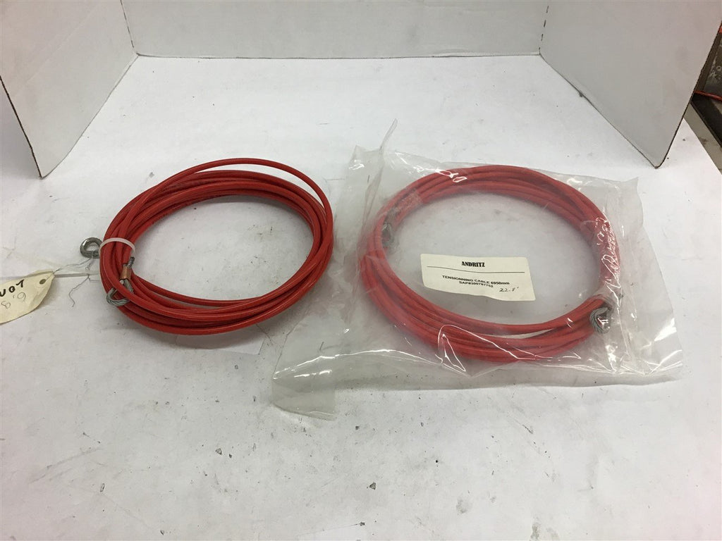 Andritz Tensionning Cable 6950 MM 300787752 Lot of 2