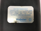 Webster 612-6A7 120 Pri Volts 6000 Sec Volts Transformer