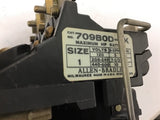 Allen-Bradley 709BOD Nema size 1 Starter 460 volt @ 10 HP 120 Volt Coil