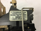 Allen-Bradley 709BOD Nema size 1 Starter 460 volt @ 10 HP 120 Volt Coil