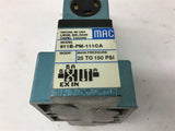 Mac 911B-PM-111CA Solenoid Valve 25-150 PSI s/ PME-221CAAA 150 PSI