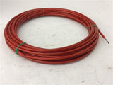 Red Wire Cable With Plastic Covering 3/16" 45' Long