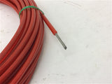 Red Wire Cable With Plastic Covering 3/16" 45' Long