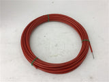 Red Wire Cable With Plastic Covering 3/16" 45' Long