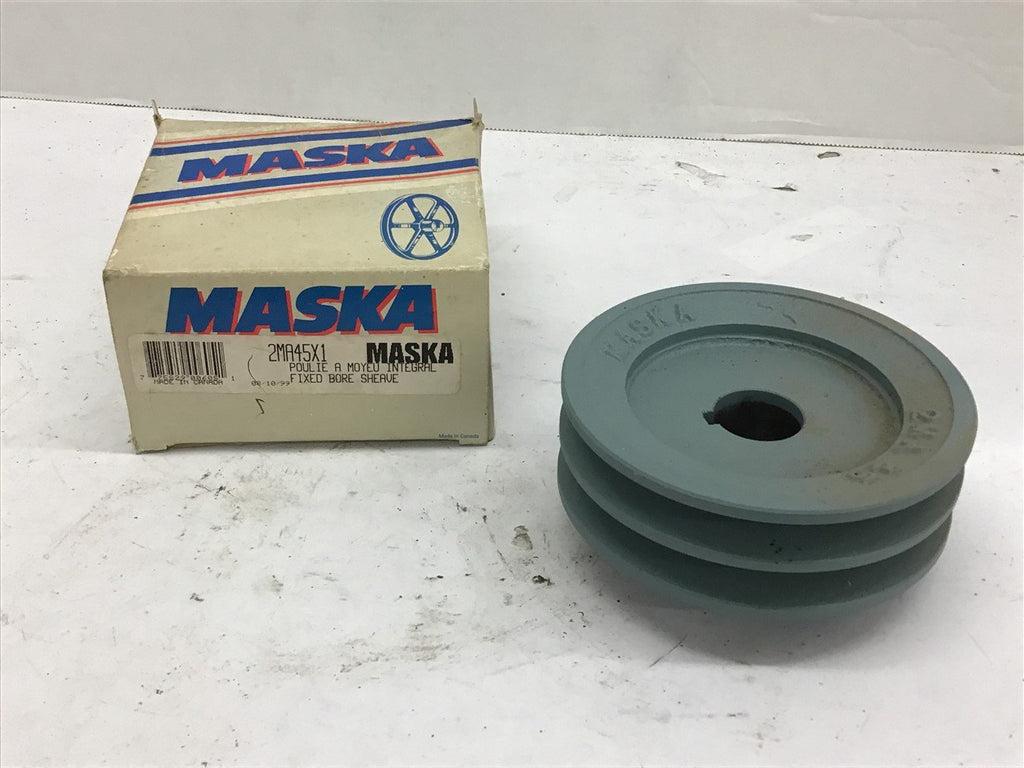 Maska 2MA45X1 Pulley 2 Groove 1" Bore