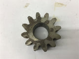 12 Tooth Gear 1.436" Bore 1.086 Pitch