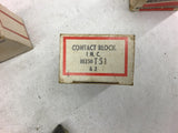 Cutler Hammer 10250T51 Contact Block 600VAC 250VDC Lot of 5