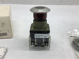 Allen Bradley Push Button 800TFXNQ10RA7 Type 4 13 Red Cap 120V 3 Position