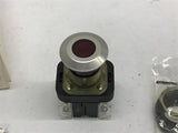 Allen Bradley Push Button 800TFXNQ10RA7 Type 4 13 Red Cap 120V 3 Position