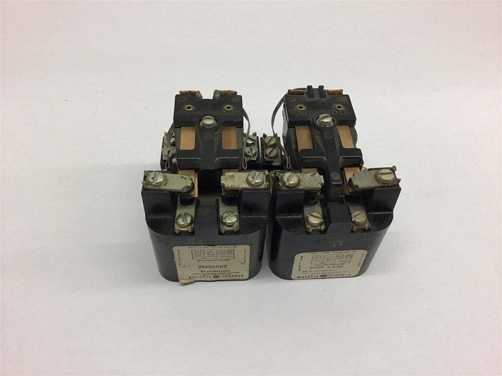 General Electric CR2790E100 Relay 10 Amp 24 Volt 60 HZ Lot of 2