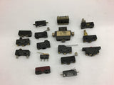 Assorted Lot of Limit Switches and Micro Switches