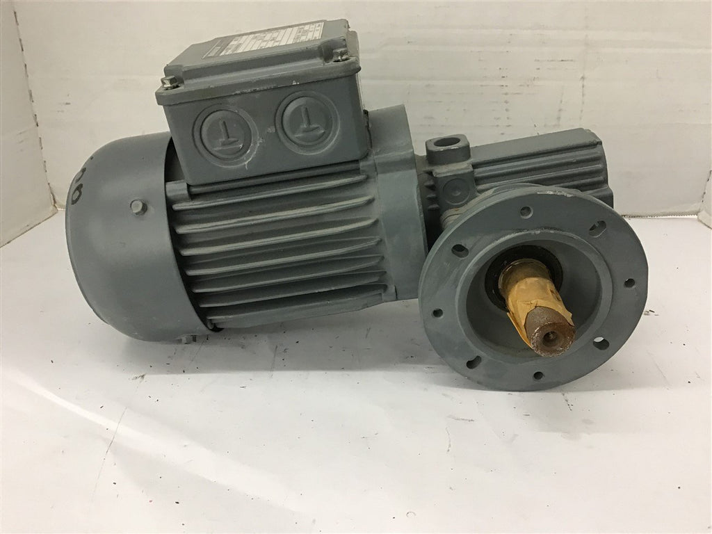 Bauer 1938772-2 BS03-38H/D06L4 Ac Gear Motor .18 KW 220 Volts 62:1 Ratio 22 Rpm