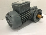 Bauer 1938772-2 BS03-38H/D06L4 Ac Gear Motor .18 KW 220 Volts 62:1 Ratio 22 Rpm