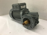 Bauer 1938772-2 BS03-38H/D06L4 Ac Gear Motor .18 KW 220 Volts 62:1 Ratio 22 Rpm