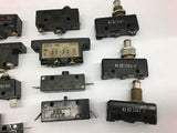 Assorted Lot of 22 Switches Micro Limit and Toggle as Pictured