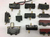 Assorted Lot of 22 Switches Micro Limit and Toggle as Pictured