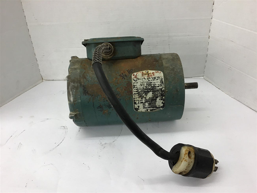 Baldor 3/4 HP AC Motor 208-230/460 Volts 1800 Rpm 4P 56C Frame