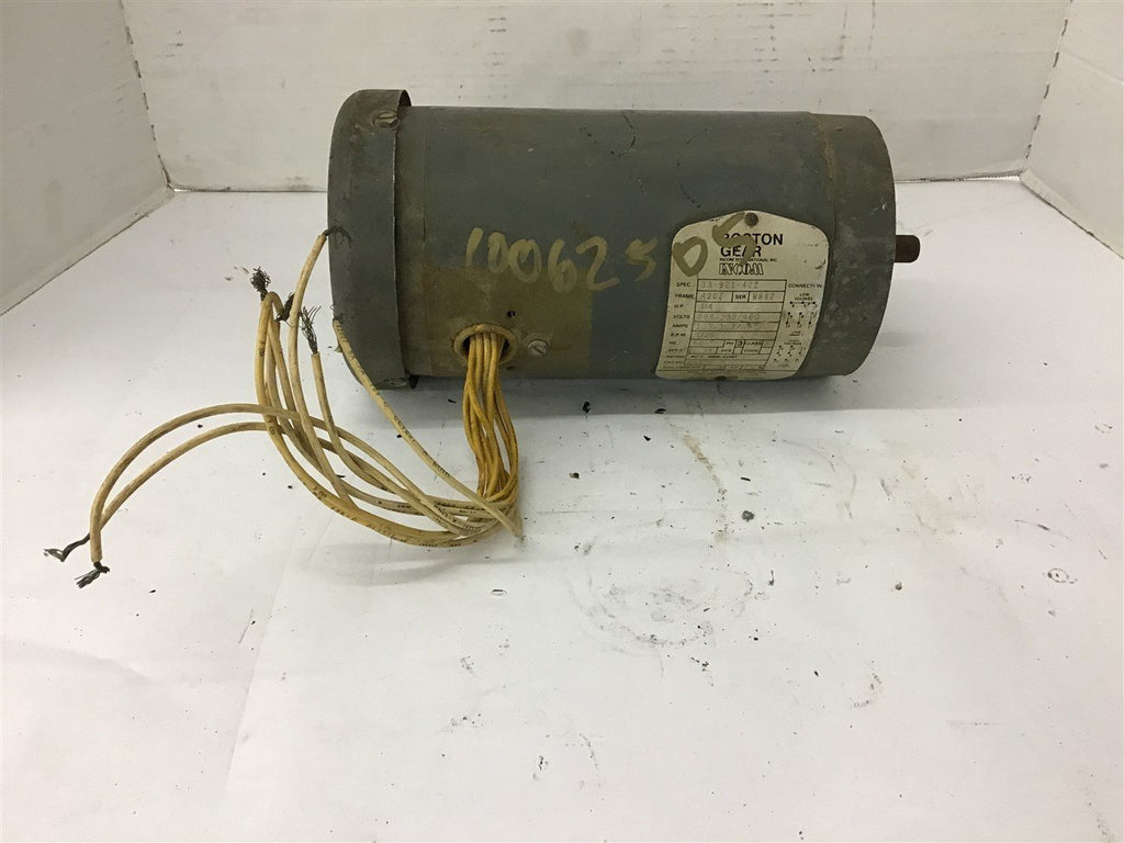 Boston Gear 33-921-422 1/4 HP AC Motor 1725 RPM 4 Poles 208-230/460VAC 42CZ FR