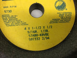 Norton Grinding Wheel 57A80-K8VBE 597332 4x1-1/2x1/2