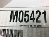 M05421 Submersible Pump Motor 1/2 HP Single Phase 115 Volts 2W 4" CP Motor