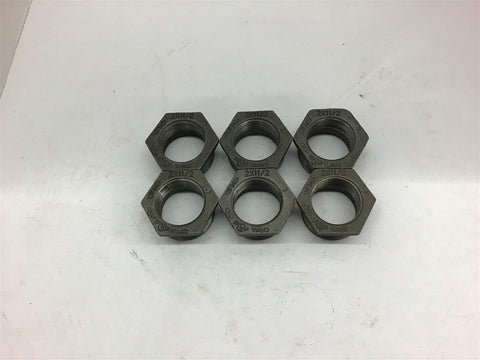 Hex Reducer Bushing 2 x 1-1/2 NPT- Lot of 6